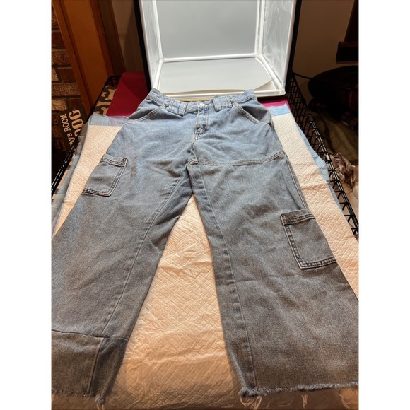 BDG Denim - BDG Urban Outfitter Womens Jeans Blue Denim Cargo Relaxed Size 26.
